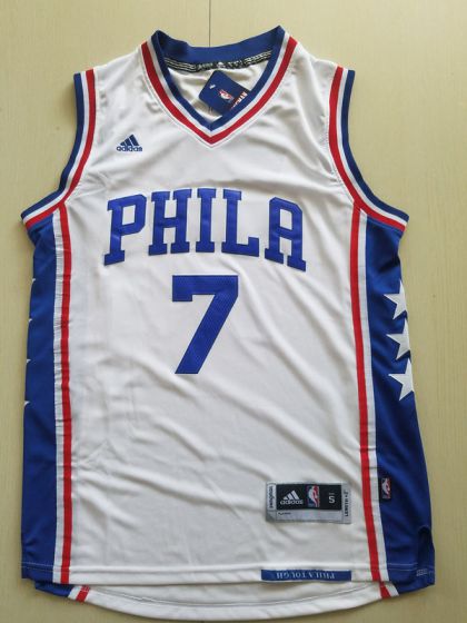 Men Philadelphia 76ers #7 Markelle Fultz  White NBA Jerseys